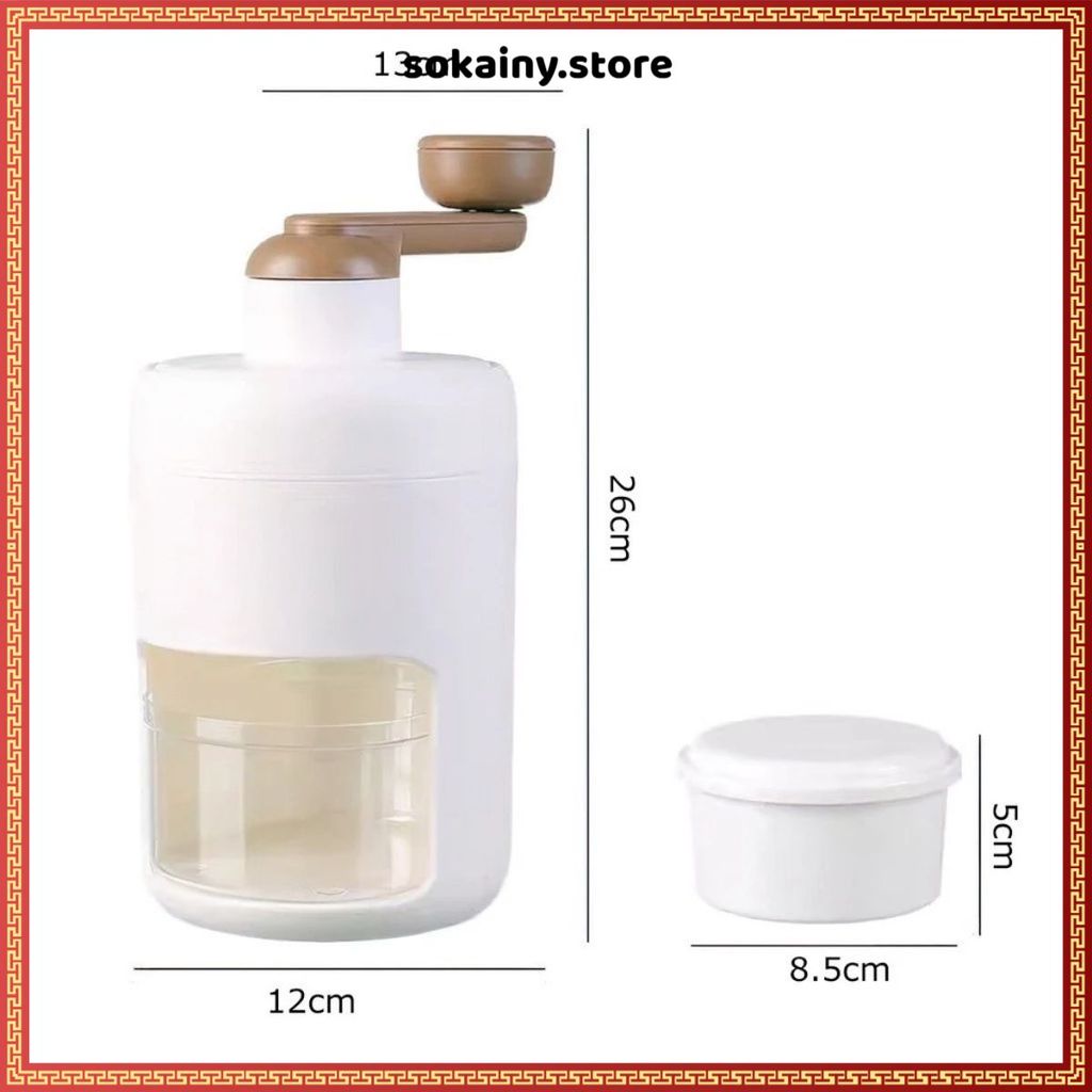 MÁY XAY BÀO ĐÁ MINI CẦM TAY - Tạo đá tuyết mịn làm siro, trà sữa, sinh tố, tiện dụng