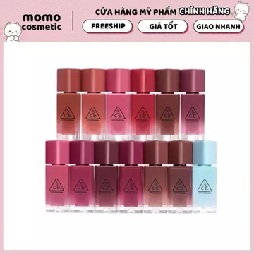[Nhập khẩu] Son 3CE Gummy Oil Tint bóng mềm căng mọng môi