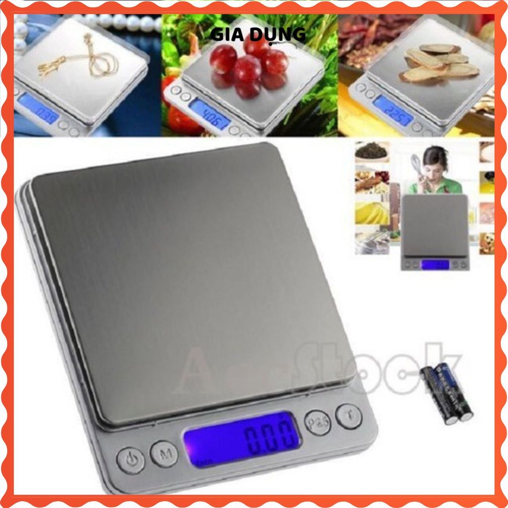 CÂN TIỂU LY ĐIỆN TỬ 3KG ĐA NĂNG - Độ chính xác cao, cân thực phẩm, pha chế, làm bánh tiện lợi