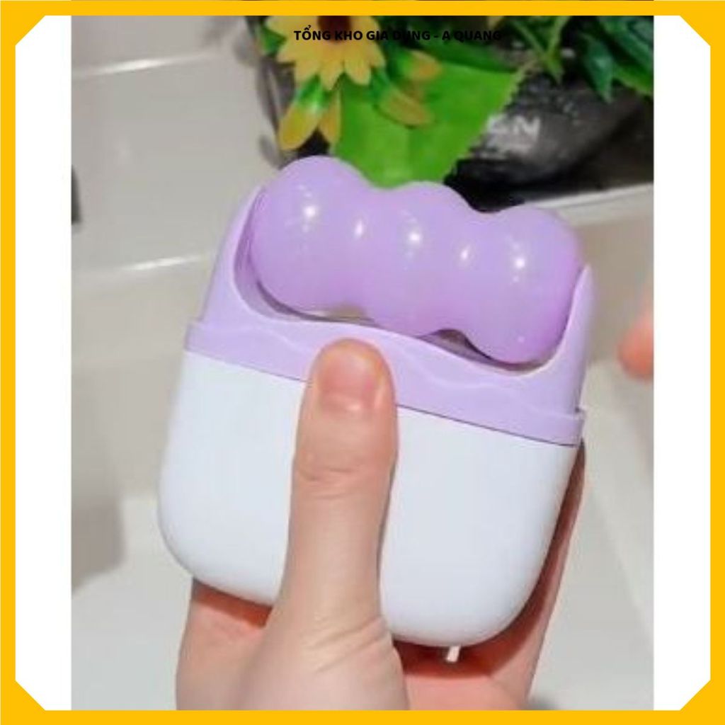 CÂY LĂN MASSAGE ĐÁ LẠNH, CON LĂN CHĂM SÓC DA MẶT, DỤNG CỤ LÀM ĐẸP TIỆN ÍCH, Thiết Kế Nhỏ Gọn Dễ Sử Dụng