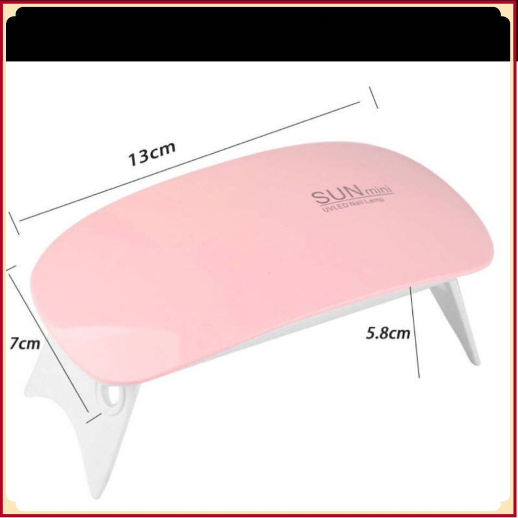 ĐÈN HƠ GEL SUN MINI 6W, MÁY SẤY SƠN MÓNG UV MINI, PHỤ KIỆN LÀM NAIL CHUYÊN DỤNG, Thiết Kế Nhỏ Gọn Cho Salon Gia Đình