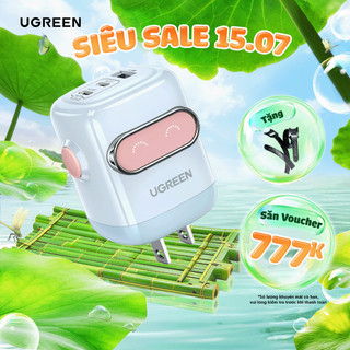 Củ sạc nhanh 30W/65W Robot Ugreen Uno 2 X622/X662 | Công nghệ GaN | Màn hình LCD | BH 18 tháng 1 đổi 1 45001 45003 45004