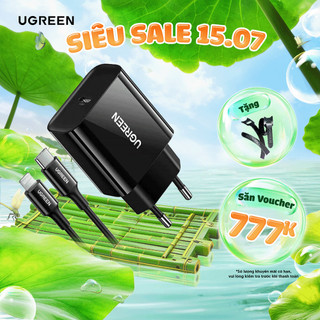 Củ sạc nhanh 20W Ugreen CD137 | Sạc nhanh PD QC4.0 QC3.0 qua cổng USB-C | Bảo hành 18 tháng 1 đổi 1 50698 50799