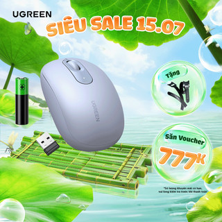 Chuột không dây 2.4G UGREEN MU105 | 4 mức điều chỉnh DPI | Độ yên tĩnh cao | Bảo Hành 18 Tháng 1 Đổi 1
