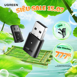 Thiết bị USB Bluetooth 5.0/5.3/5.4/6.0 UGREEN | Đèn báo LED | Nguyên vật liệu cao cấp | Bảo Hành 18 Tháng 1 Đổi 1 80889.