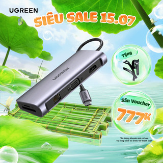 Bộ chuyển đổi đa năng UGREEN CM121 CM212 CM417 cho các thiết bị máy tính điện thoại hỗ trợ USB type C | 70411