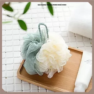 BÔNG TẮM KÌ CỌ TẨY DA CHẾT, SIÊU TẠO BỌT, CHẤT LIỆU MỀM MỊN, Bông Tắm Tròn Cao Cấp 2 Màu Tiện Lợi Cho Gia Đình