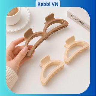 Kẹp tóc cá heo càng cua nhám phong cách Hàn Quốc RABBI