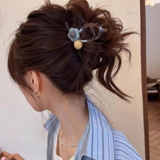 Kẹp tóc hoa bằng nhựa Acrylic phong cách mới trẻ trung, năng động RABBI