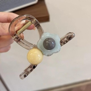 Kẹp tóc hoa bằng nhựa Acrylic phong cách mới trẻ trung, năng động RABBI