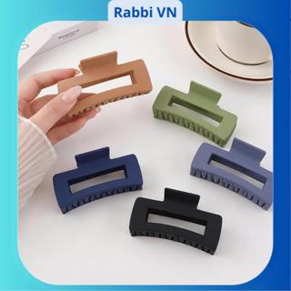 Kẹp tóc càng cua nhám đơn giản thời trang cho nữ RABBI