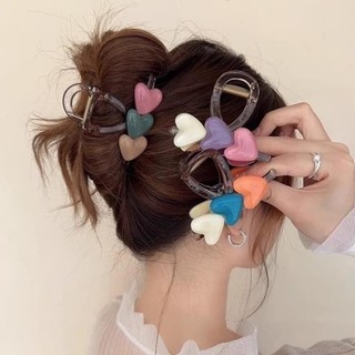 Kẹp tóc trái tim 3 màu dễ thương RABBI