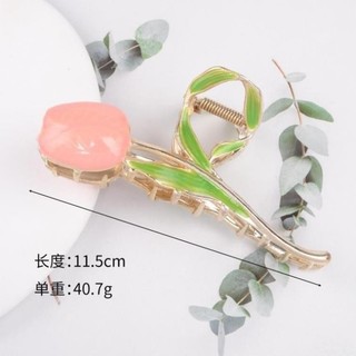 Kẹp tóc kim loại cỡ lớn hình 1 bông hoa cao cấp RABBI