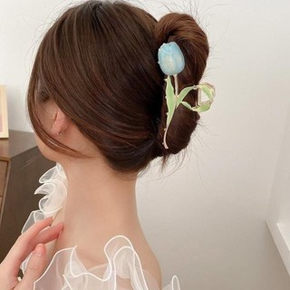 Kẹp tóc kim loại cỡ lớn hình 1 bông hoa cao cấp RABBI