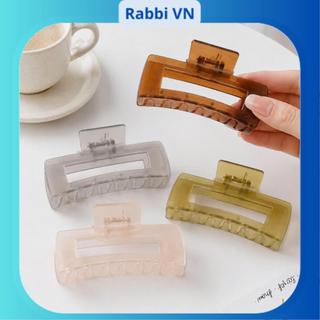 Kẹp Tóc Càng cua trong suốt phong cách hàn quốc đơn giản trẻ trung RABBI