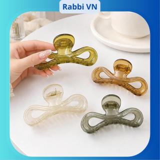 Kẹp tóc hình nơ bằng nhựa acylic dễ thương RABBI