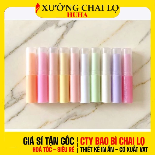 [COMBO 10 CÁI] Vỏ Son Dưỡng Rỗng 4g | Vỏ Thỏi Son Handmade, Dụng Cụ Chiết Son, Chiết Mỹ Phẩm