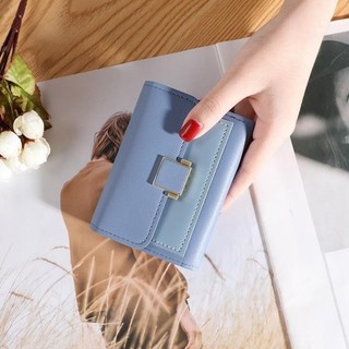 Ví mini đựng tiền, đựng thẻ dáng gập cho nữ nhiều ngăn RABBI