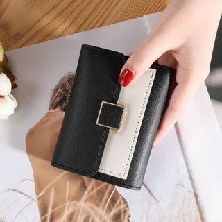 Ví mini đựng tiền, đựng thẻ dáng gập cho nữ nhiều ngăn RABBI