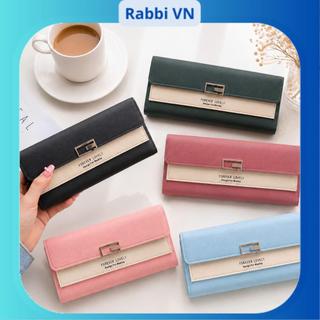 Ví cầm tay mẫu dài nhiều màu thời trang RABBI