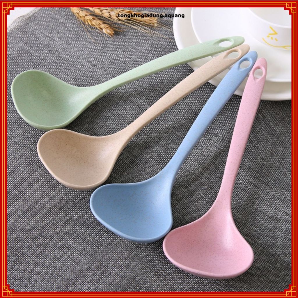 (SET 2) MUÔI MÚC CANH LÚA MẠCH CAO CẤP, MUỖNG GIA ĐÌNH ĐA NĂNG, Chất Liệu An Toàn, Sử Dụng Bền Lâu
