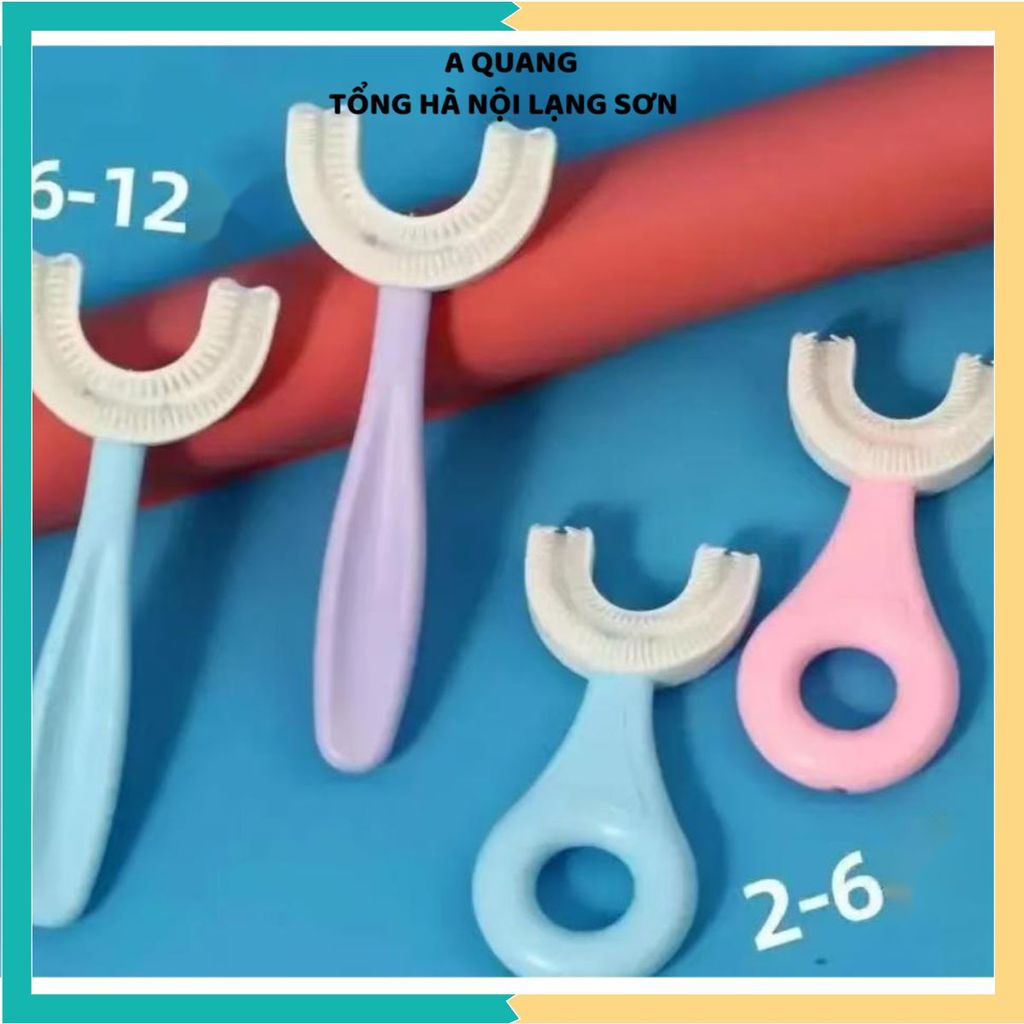 (COMBO 3) BÀN CHẢI ĐÁNH RĂNG CHO BÉ 2-6 TUỔI - Hình chữ U, lông mềm mại, dễ sử dụng mỗi ngày