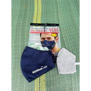 .. Khẩu trang than hoạt tính NEOMASK – VC65 qua tai chống bụi -Có nhựa tăng giảm - đạt tiêu chuẩn Việt Nam TCVN 7312:2