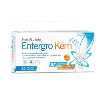 Men tiêu hoá Entergro kẽm bổ sung lợi khuẩn cân bằng vi khuẩn đường ruột tiêu hóa tốt hơn