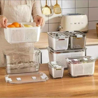 Hộp Đựng Thực Phẩm 2 Lớp Độc Cư Bảo Quản Rau Củ Độc Quan