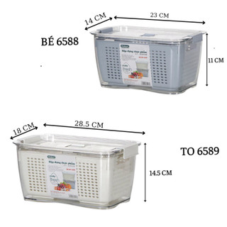 Hộp Đựng Thực Phẩm 2 Lớp Độc Cư Bảo Quản Rau Củ Độc Quan
