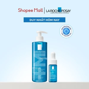 Bộ sản phẩm dưỡng ẩm và gel rửa mặt tạo bọt làm sạch La Roche-Posay Effaclar Purifying Foaming Gel 400ml
