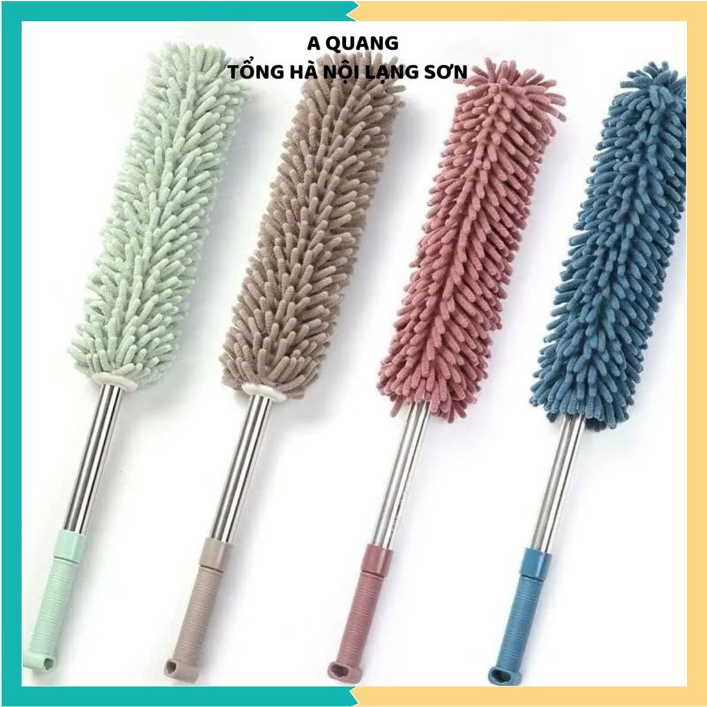 CHỔI PHỦI BỤI ĐA NĂNG CÁN DÀI - Sợi san hô mềm mại, làm sạch bụi trên cao dễ dàng
