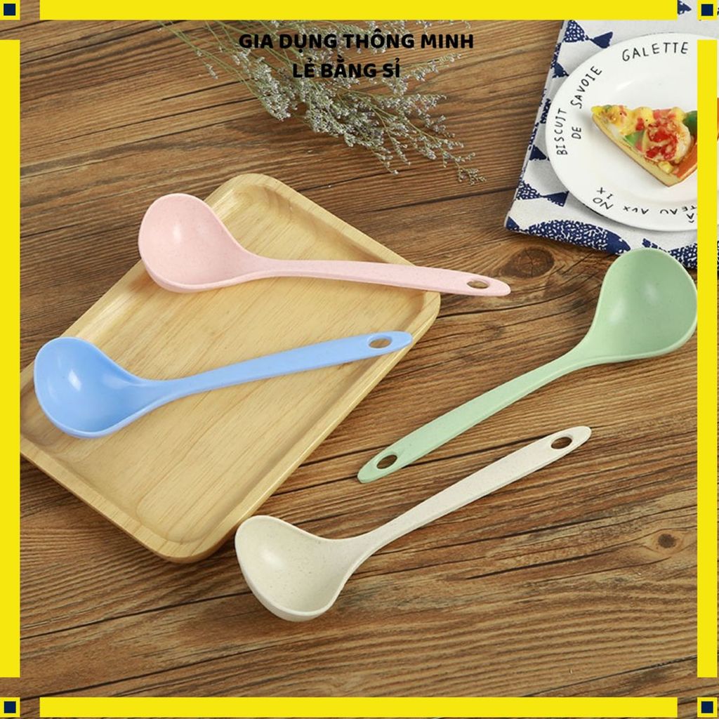 (COMBO 3) MUÔI MÚC CANH LÚA MẠCH CAO CẤP - Muỗng vá múc canh chịu nhiệt, an toàn thực phẩm, tiện dụng cho nhà bếp