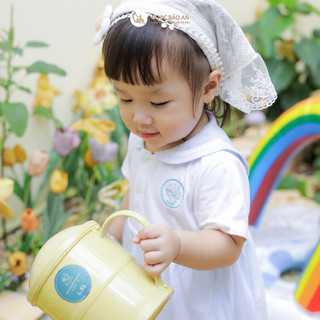 NBAN (3M-24M) Bộ Bodysuit Biển Xanh, bộ đồ ngắn tay giả đầm chất liệu cotton mềm mại cho bé