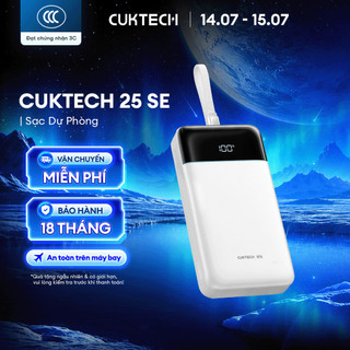 CUKTECH 25 SE Sạc Di Động | 2C+1A Max 100W | Dung Lượng 25.000mAh | Bảo Hành 18 Tháng LPB252N