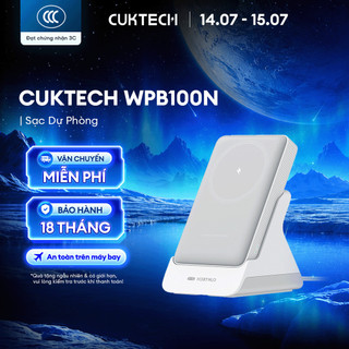 Sạc Dự Phòng Không Dây Đa Năng Cuktech WPB100N 10000mAh | Bảo hành 18 tháng