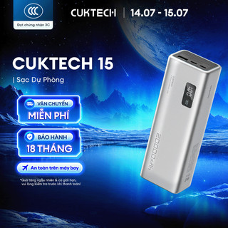 CUKTECH 15 Sạc Di Động 2C1A | Công Suất 150W Max | Dung Lượng 20.000mAh | Bảo Hành 18 Tháng PB200P