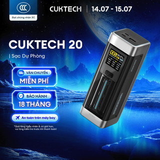 CUKTECH 20 Sạc Di Động 2C1A | Công Suất 210W Max | Dung Lượng 25.000mAh | Bảo Hành 18 Tháng P23
