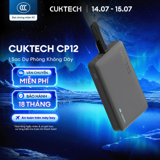 CUKTECK CP132ML Sạc Di Động Không Dây Từ Tính  | Dung Lượng 10.000mAh | Tích Hợp Cáp Type C | Bảo Hành 18 Tháng WPB100L