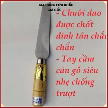 (COMBO 5) DAO GỌT CÁN GỖ DAO LÀM BẾP NỘI ĐỊA TRUNG THÉP KHÔNG GỈ CAO CẤP - Dao Gọt Hoa Quả Sắc Bén, Dao Nhà Bếp Đa Năng