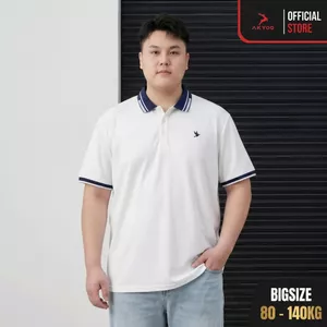 Áo POLO Nam Bigsize 80-140KG AKYOO Cao Cấp Cotton Co Giãn, Thâm Hút Mồ Hôi, Áo Polo Bigsize - PL CO THAN
