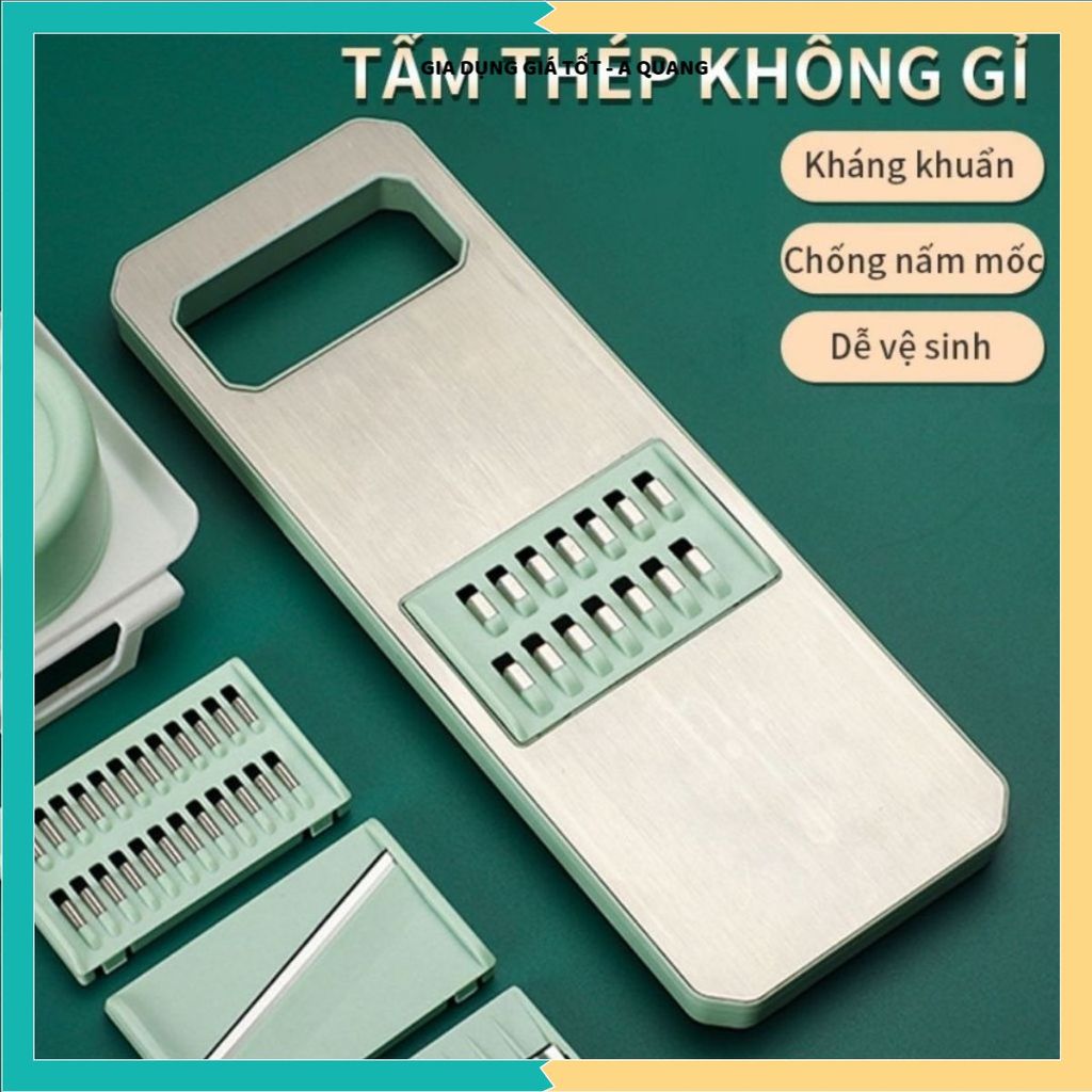 DỤNG CỤ BÀO RAU CỦ 6 LƯỠI INOX, DAO GỌT RAU CỦ ĐA NĂNG NHÀ BẾP, Thiết Kế Thông Minh Tiết Kiệm Thời Gian Sơ Chế