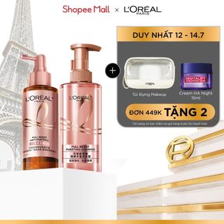 VB_ Bộ dầu gội & xịt serum ngăn ngừa & giảm gãy rụng tóc, tóc chắc khỏe hơn L’oreal Paris Full Resist 440ml & 90ml