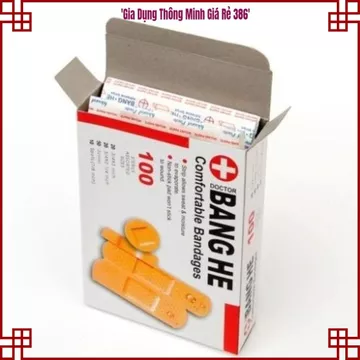(COMBO 2) HỘP 100 BĂNG GẠC DÁN VẾT THƯƠNG, Miếng Dán Cá Nhân Y Tế, Băng Keo Sơ Cứu, Bảo Vệ Vết Cắt, Tiện Dụng Hằng Ngày