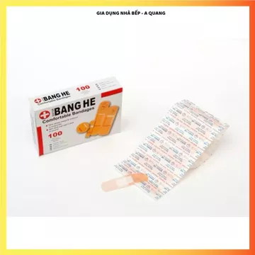 (COMBO 2) BĂNG GẠC Y TẾ DÁN VẾT THƯƠNG, HỘP 100 MIẾNG DÁN CÁ NHÂN, Phù Hợp Gia Đình Văn Phòng Và Tủ Thuốc