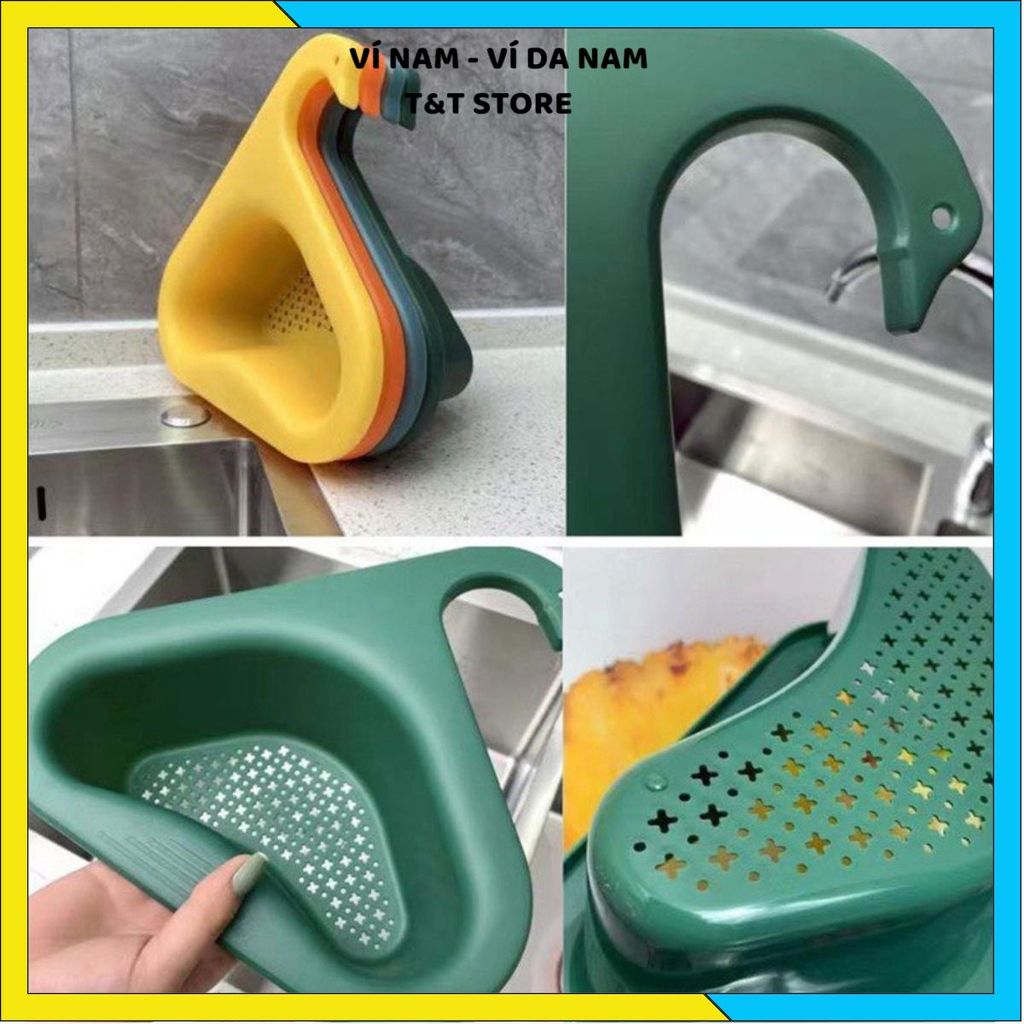 (COMBO 5) KHAY LỌC RÁC HÌNH THIÊN NGA ĐA NĂNG - Rổ Gắn Bồn Rửa Bát, Giá Lọc Rác Tiện Ích