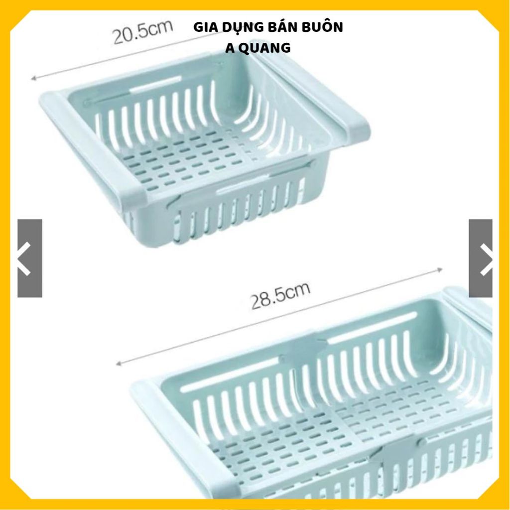 (COMBO 5) KHAY NHỰA ĐỂ TỦ LẠNH CO DÃN ĐA NĂNG - Khay Đựng Rau Củ, Hộp Đựng Thực Phẩm