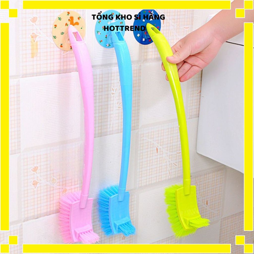 CỌ VỆ SINH TOILET 2 ĐẦU ĐA NĂNG CAO CẤP - Cọ Chà Bồn Cầu, Chổi Vệ Sinh Khe Rãnh