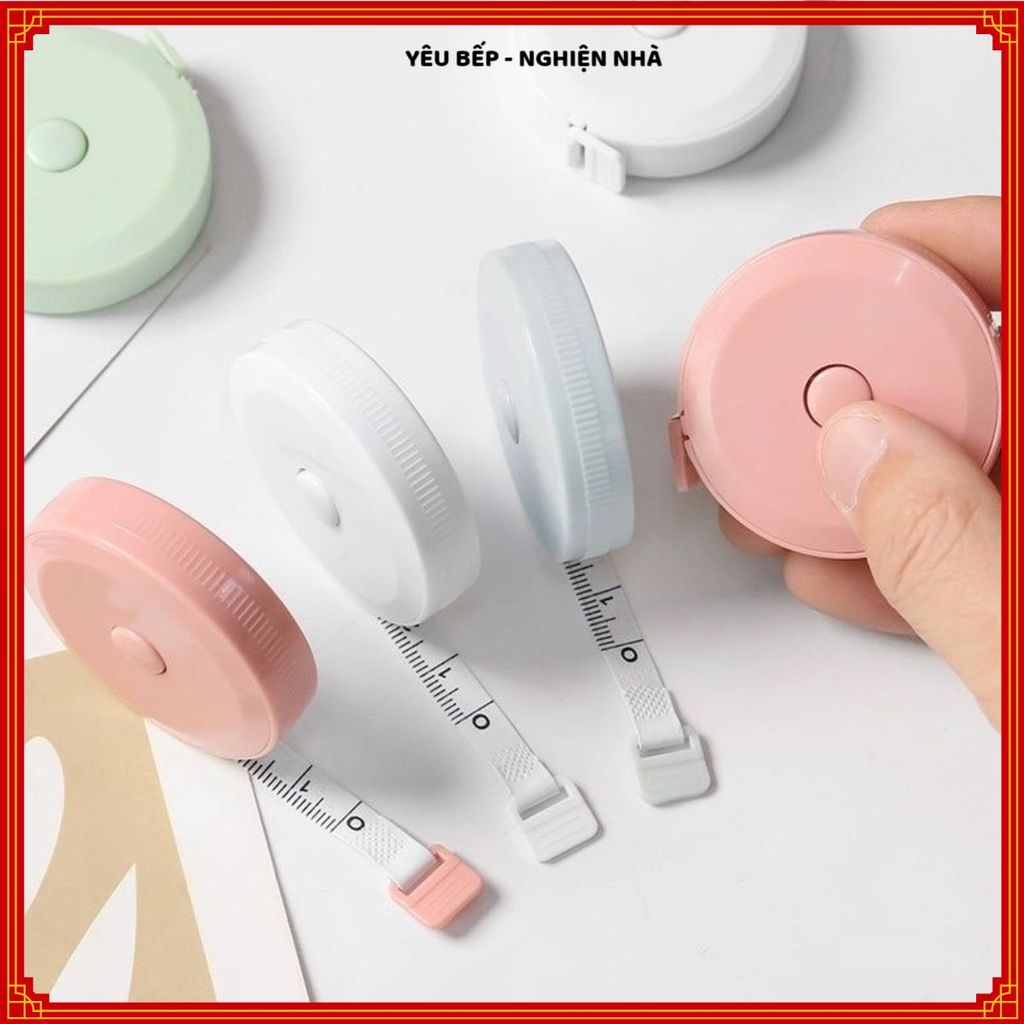 (SET 2) THƯỚC DÂY MINI TỰ RÚT TIỆN ÍCH, ĐO CHIỀU DÀI NHANH CHÓNG, Phụ Kiện Nhỏ Gọn Hàng Ngày
