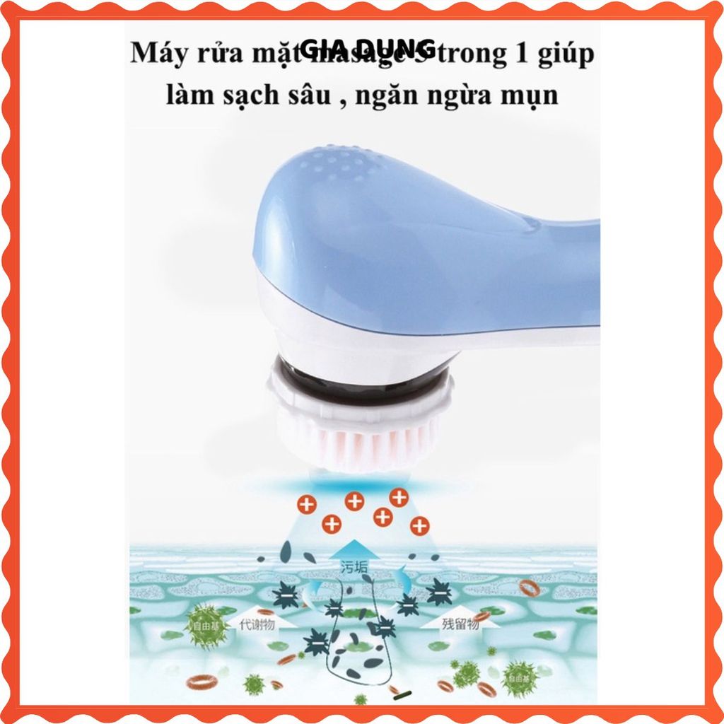 MÁY RỬA MẶT 5IN1 ĐA NĂNG CHO MỌI LOẠI DA - Dụng Cụ Massage Mặt, Thiết Bị Làm Đẹp